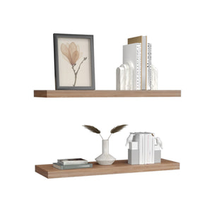 English Elm Ecco Modern Floating Shelves Set Of 2 – Stylish Space-Saving Wall Decor For Home & Office Use B070P238862