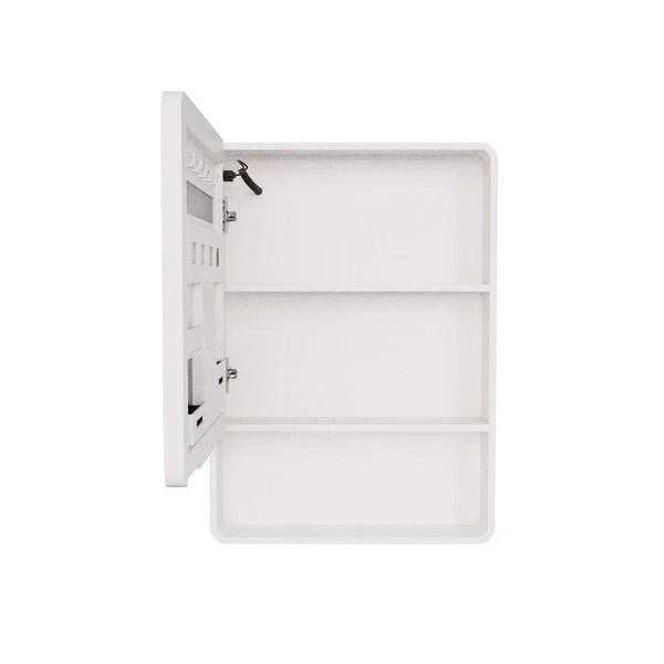 English Elm Led Medicine Cabinet with Anti-fog Mirror Warm Lighting Aluminum Wall Mount Bathroom W3083P451436