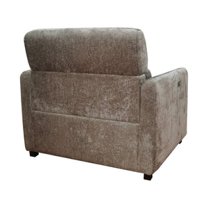 JLA Home Chapel Hill - Power Modern Recliner with USB-C Charging, High-Density Foam Comfort, Solid Wood Frame, Quiet Power Recline and Sleek Contemporary Design Beige CH103-0001