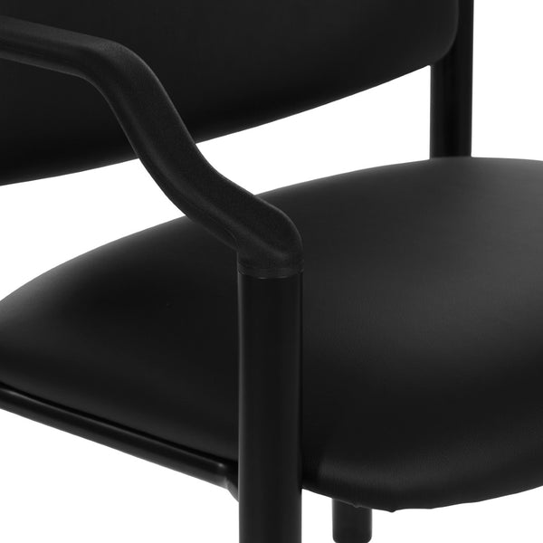 OSP Home Furnishings Big and Tall Guest Chair with Reinforced Metal Frame for Office Reception Waiting Rooms 55052B-R107
