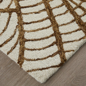 Feizy Rugs Wallace Hand-tufted Wool Rug - Durable, Stylish, And Versatile For High-traffic Areas And Any Decor White,Brown Wool Wal8a44fbrn000f00