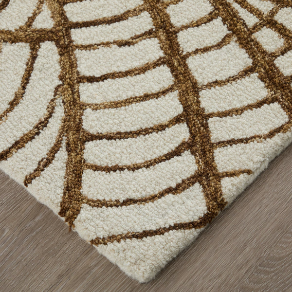 Feizy Rugs Wallace Hand-tufted Wool Rug - Durable, Stylish, And Versatile For High-traffic Areas And Any Decor White,Brown Wool Wal8a44fbrn000f00