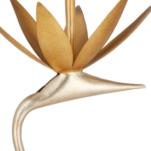 Paradiso Nature-Inspired Gold & Silver Accent Table with Glass Top - Bohemian Elegance & Charm