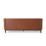 Christopher Knight Home® - Noble House - - Mirod 81'' Pu Sofa,Tufted Back,Solid Wood Legs,Living Room And Study