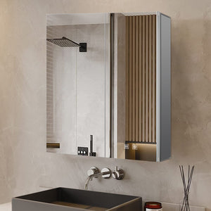 English Elm Corsica Aluminum Led Medicine Cabinet with Defogger Soft Close Doors Bathroom Mirror B2731P477800
