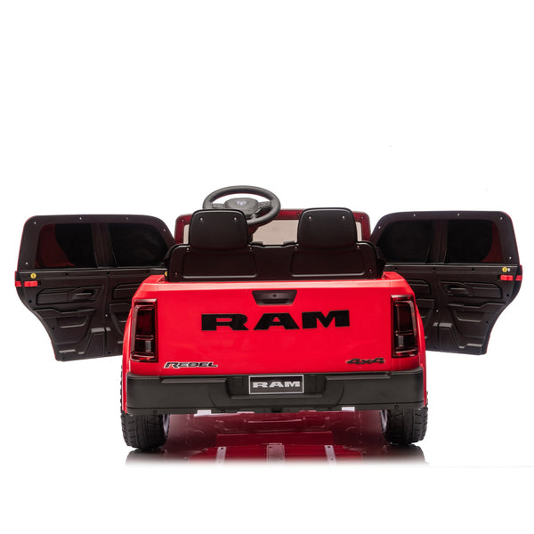 English Elm 24v Dodge Ram 2500 Licensed Kids Electric Truck Two Seat Ride on with Remote W1578P305907
