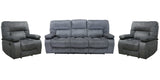 Parker House Chapman - Polo Manual Glider Reclining Sofa And Two Recliners Grey 94% Polyester,6% Nylon (W) Mcha-311-pol