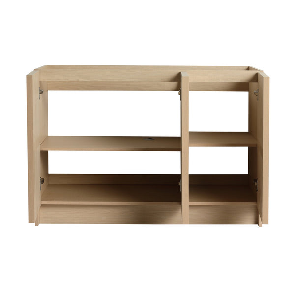 English Elm 48" Freestanding Bathroom Vanity Plywood Cabinet Dune Oak Soft-close Doors Modern W999P392901