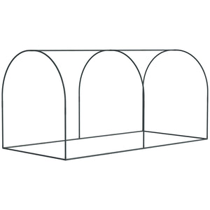 English Elm Outsunny Garden Crop Cage Hdpe Mesh Plant Protection Tent with Zippered Access Doors W2225P174512
