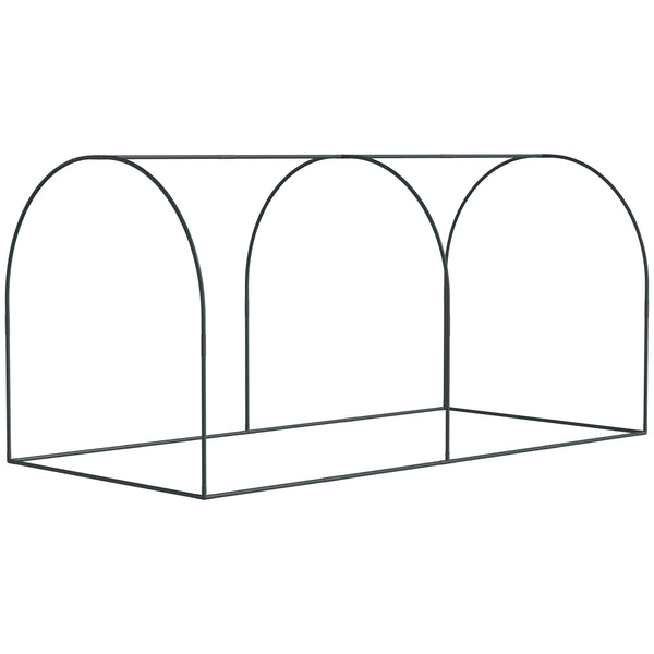 English Elm Outsunny Garden Crop Cage Hdpe Mesh Plant Protection Tent with Zippered Access Doors W2225P174512