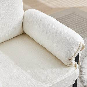 English Elm Adjustable ergonomic recliner chair with 6-position 90°–180° support for lumbar comfort and versatile use White W2311P357154