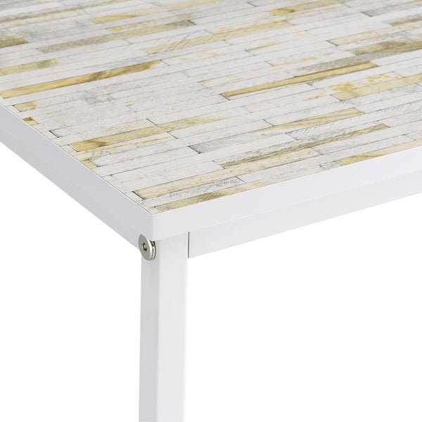 OSP Home Furnishings Brighton Console Table Mosaic/White