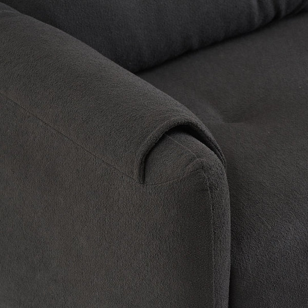 English Elm 79.50" Teddy Cotton-Linen Sofa With Sleek Metal Legs - Stylish Three-Seater For Modern Living Spaces W3356S00029