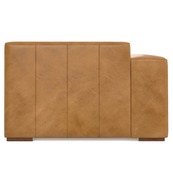 English Elm Rex Left Chaise Sofa Module - Modern Sienna Leather Design, Versatile Comfort For Stylish Living Spaces B136P199209-GIGA