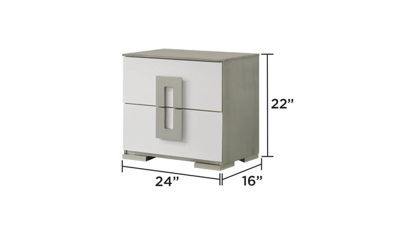 English Elm Olivia Contemporary 4-Piece Full Bedroom Set With Led Headboard, Modern Storage & Elegant Design B009S01375