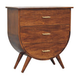 English Elm Solid Wood Agra Bedside