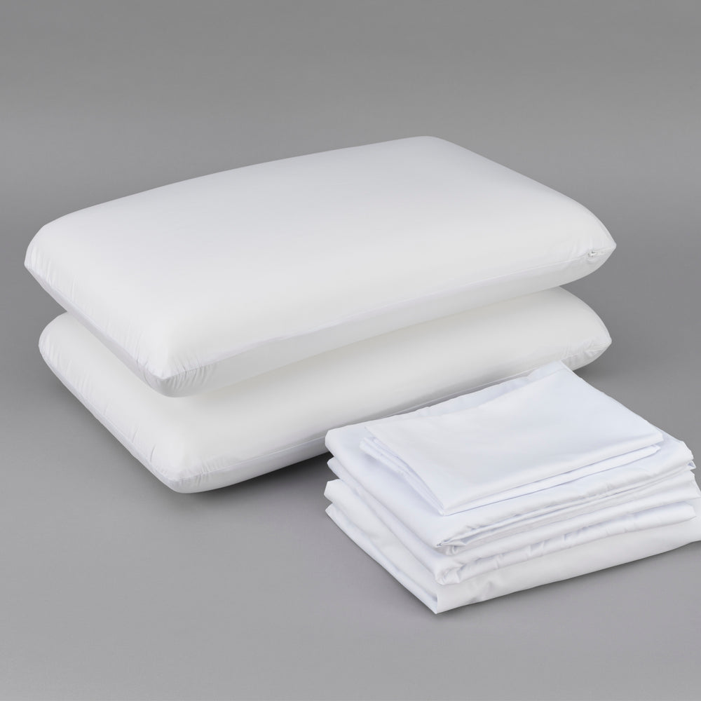 English Elm Cooling Heiq Dual Action Twin Bedding Bundle with Memory Foam Pillow and Microfiber Sheets B180P172102