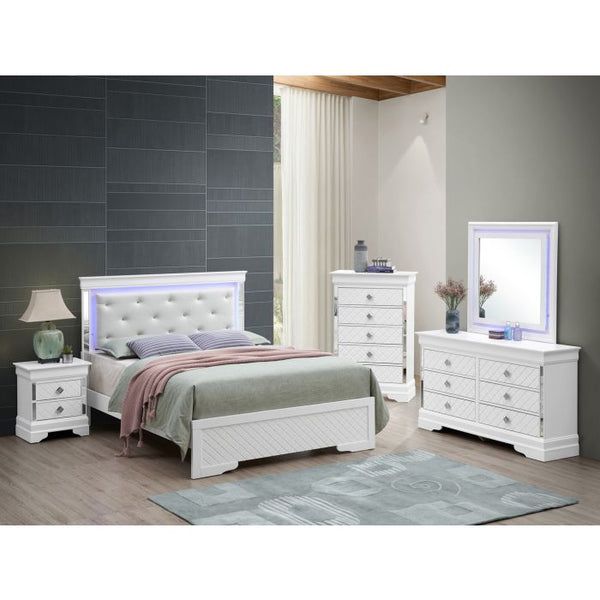 English Elm Elegant Twin Bed In Silver Champagne - Modern Transitional Design With Durable Support & Easy Assembly B078S00534