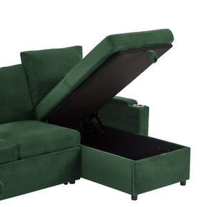 English Elm Swivel Barrel Accent Chair Chenille Tufted Round Club Seat for Living Room Lounge Green N719S002190F