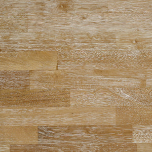 English Elm Prager Farmhouse Rectangular Dining Table with True-Edge Brown Top and White Tapered Legs, Versatile Design B062P353239