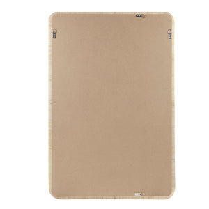 JLA Home INK+IVY - Natural Rattan Rectangle Wall Mirror — Handcrafted Woven Frame, Coastal-Boho Accent for Bright Entryways II95F-0155