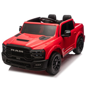 English Elm 24v Dodge Ram 2500 Licensed Kids Electric Truck Two Seat Ride on with Remote W1578P305907
