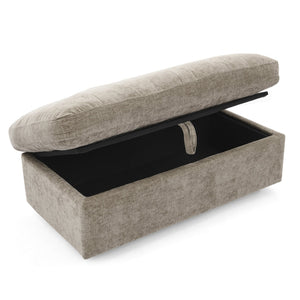 English Elm Leisure Chenille Two Seat Reclining Sofa with Usb Port Storage Ottoman Padded Armrests Brown W487S00518
