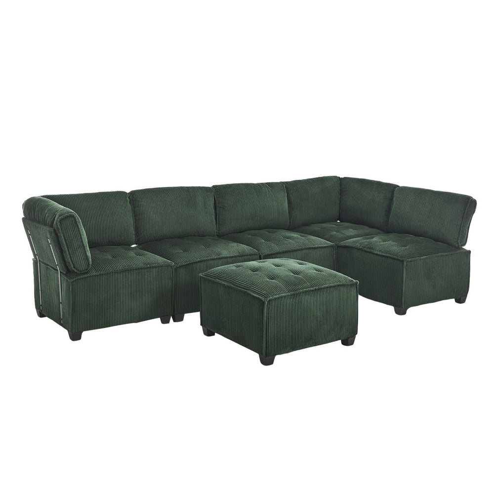 English Elm United We Win U-Shaped Modular Sectional Sofa With Reversible Chaise - 6-Seat Comfort & Style W1568S00156-GIGA