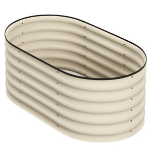 English Elm Outsunny 3.5' X 2' Galvanized Raised Garden Bed Kit - Durable Metal Planter Box For Flowers & Veggies W2225P200926-GIGA