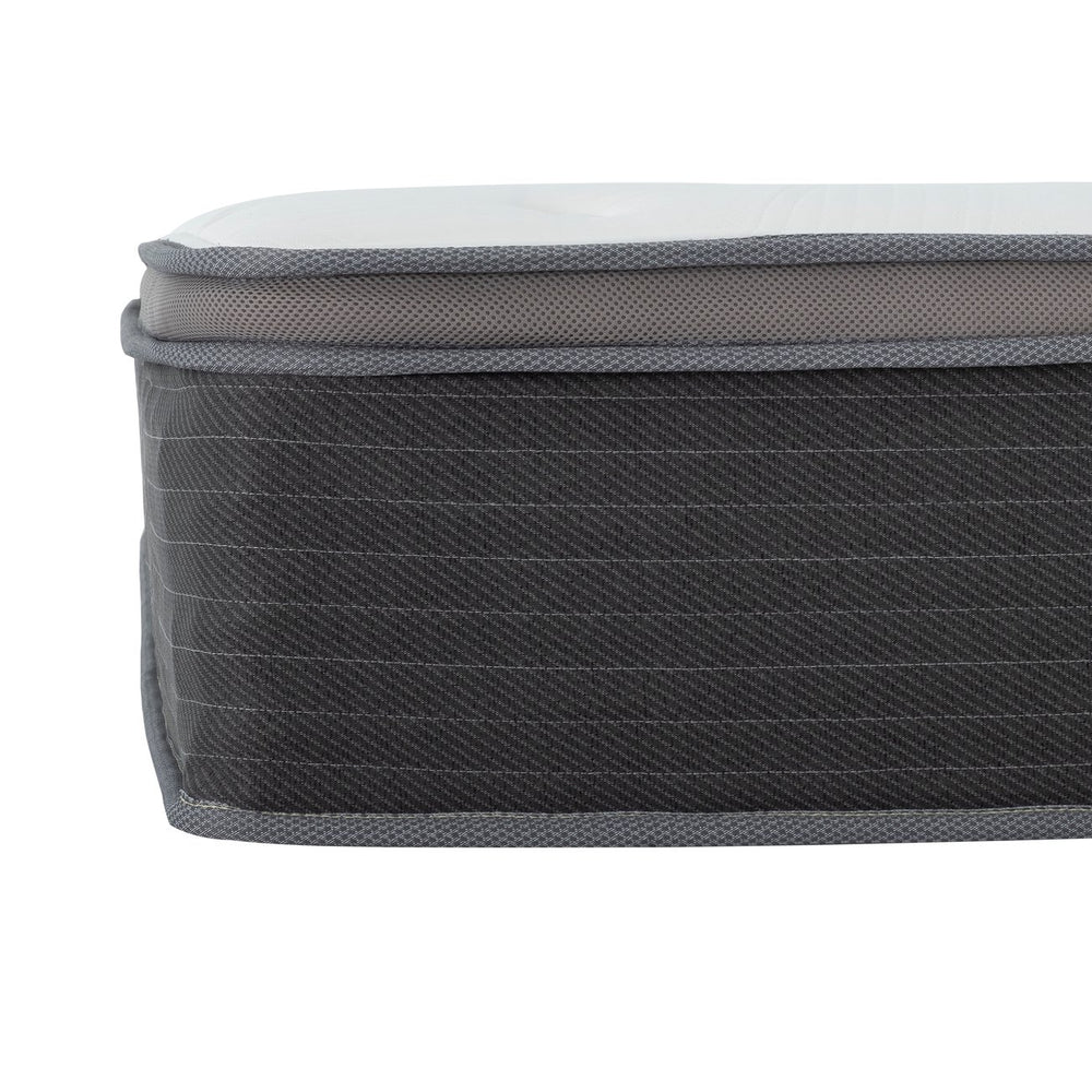 English Elm 12 King Size Pocket Spring Hybrid Mattress - 12in Plush Euro Top Gel Memory Foam, Cooling Support, Bed-in-a-Box B011P213343