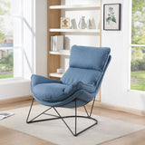 OSP Home Furnishings Ryedale Lounge Chair Blue