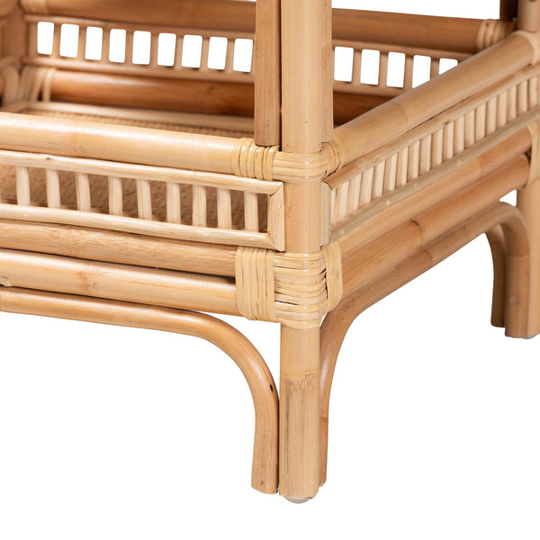 English Elm Japandi Woven Jute Hourglass Side Table Organic Texture for Modern Living Rooms B2750P467722