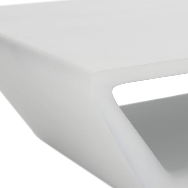 Bernhardt Bernhardt Hyannis Bone Outdoor Cocktail Table — Sculptural Geometric Concrete Centerpiece, Weather-Resistant (49"W) X02028