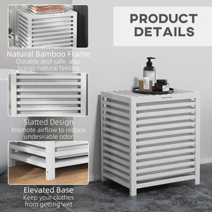 English Elm HOMCOM Slim Bathroom Storage Cabinet Narrow Freestanding Organizer with Drawers & Hidden Compartments White W2225P200755
