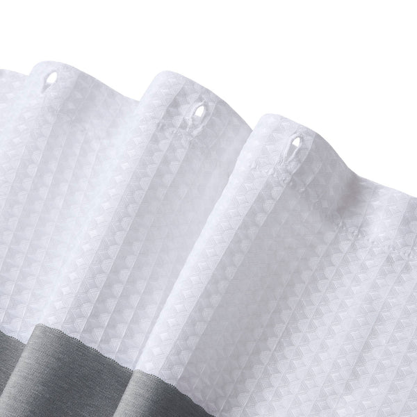 JLA Home Madison Park - Shower Madison Park Spa Waffle Shower Curtain with Scotchgard Water-Repellent Finish for Spa-Like Bath Charcoal MP70-8452