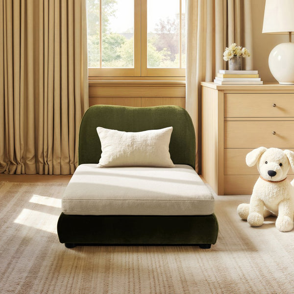 English Elm Roman Velvet Pet Sofa with Backrest for Small Dogs and Cats Modern Living Room B2719P448984