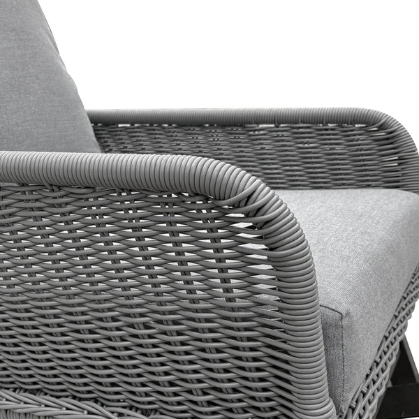 English Elm Contemporary Wicker Rocking Chair Pe Rattan Weave Wooden Frame Plush Cushions Patio Gray N767P229004G_2