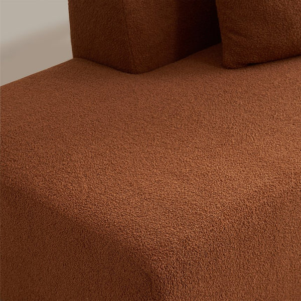 English Elm Modular Sectional Couch - Cozy Sherpa L-Shape 5-Seater Sofa With Chaise For Modern Living Spaces W1765S00085