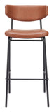 Charon Barstool - Set of 2 Vintage Brown 110260 Zuo Modern