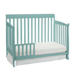 English Elm Barnside Toddler Bed Guard Rail Low Profile Safety Crib Conversion Chestnut Finish Turquoise B022P204825