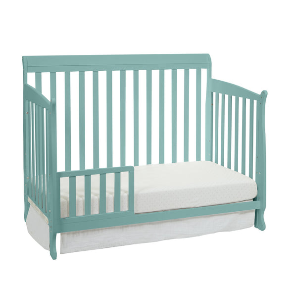 English Elm Barnside Toddler Bed Guard Rail Low Profile Safety Crib Conversion Chestnut Finish Turquoise B022P204825