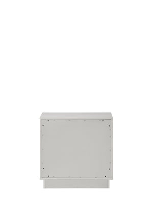 English Elm Esther Two Drawer Gloss Lacquer Nightstand with Embossed Detail for Modern Bedrooms B2726P442556