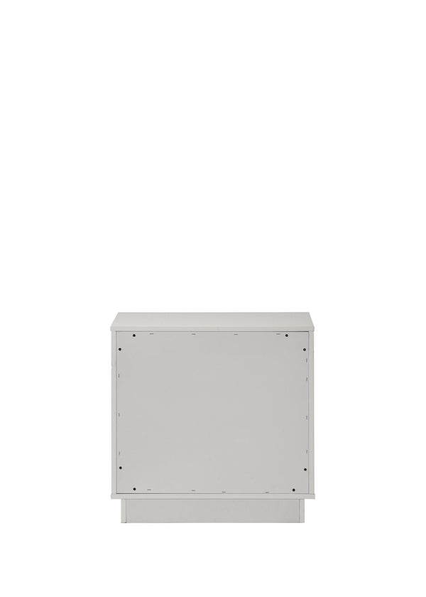 English Elm Esther Two Drawer Gloss Lacquer Nightstand with Embossed Detail for Modern Bedrooms B2726P442556