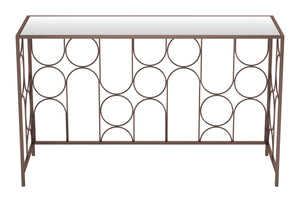 Convale Console Table Bronze 109836 Zuo Modern