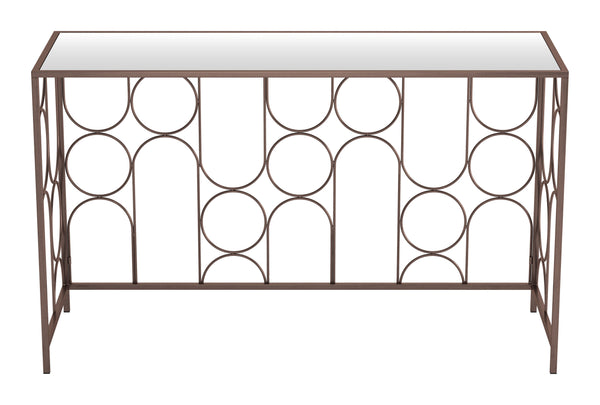 Convale Console Table Bronze 109836 Zuo Modern