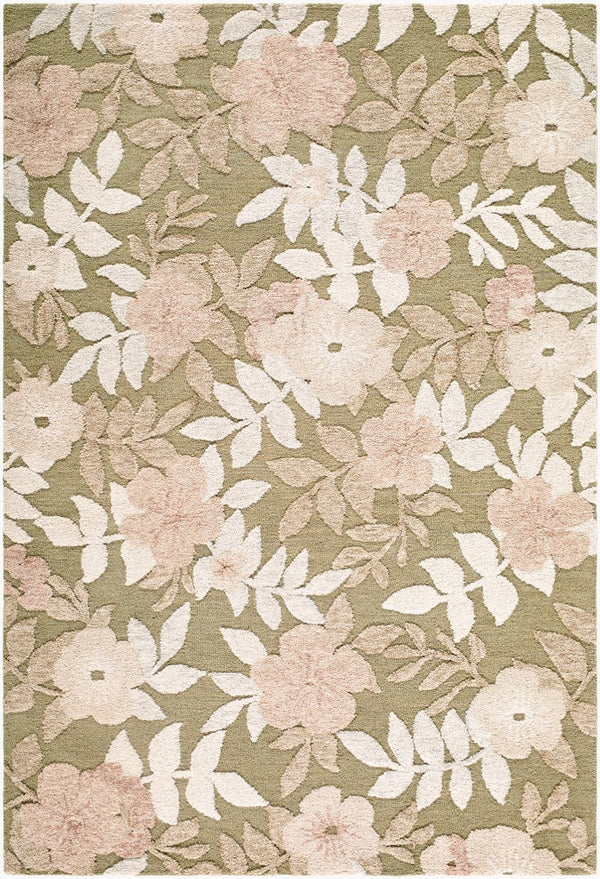 Livabliss Fabian Hand-tufted Wool Accent Rug Minimalist Medium Pile for Bedroom or Entryway Olive Green, Bl 8' x 10' FBI2301-810