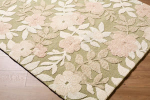 Livabliss Fabian Hand-tufted Wool Accent Rug Minimalist Medium Pile for Bedroom or Entryway Olive Green, Bl 8' x 10' FBI2301-810