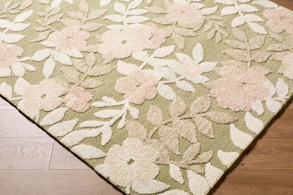 Livabliss Fabian Hand-tufted Wool Accent Rug Minimalist Medium Pile for Bedroom or Entryway Olive Green, Bl 8' x 10' FBI2301-810