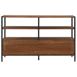 Homelegance By Top-Line Elouise Rustic Brown TV Stand Console Table Brown Wood