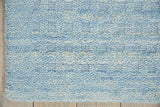 Nourison Perris PERR1 Handmade Woven No Border Indoor Only Contemporary  Rug Sky Blue, Blue 100% Wool 99446226655